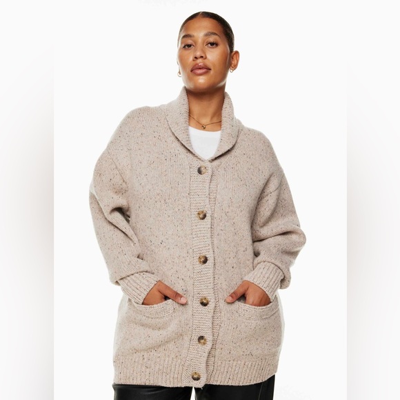 Wilfred Sweaters - Aritzia Wilfred Free Backyard Cardigan | Heather Grey